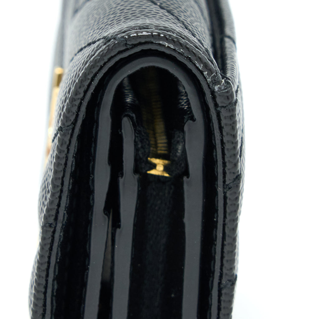 saint-laurent-ysl-pebbled-logo-plaque-cardholder-grained-calfskin-black-ghw