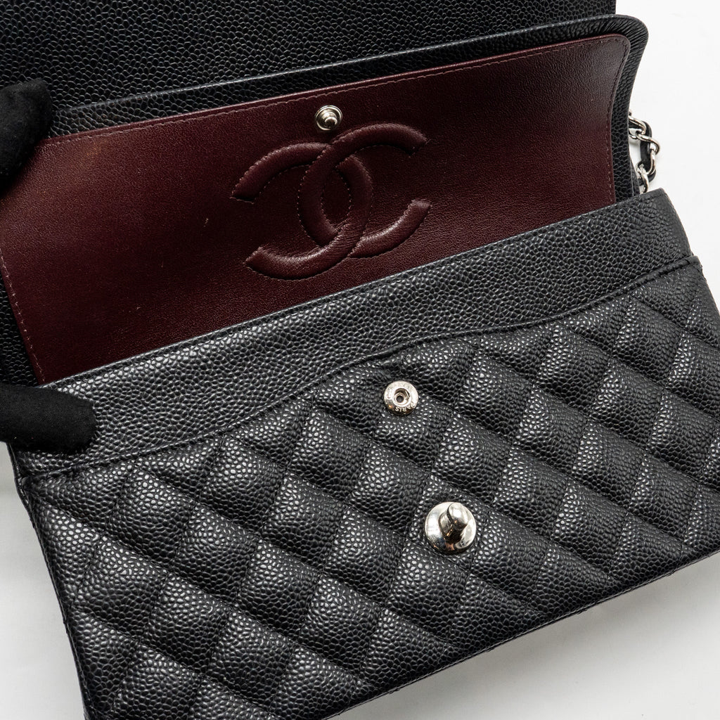 chanel-medium-classic-double-flap-bag-caviar-black-shw-13