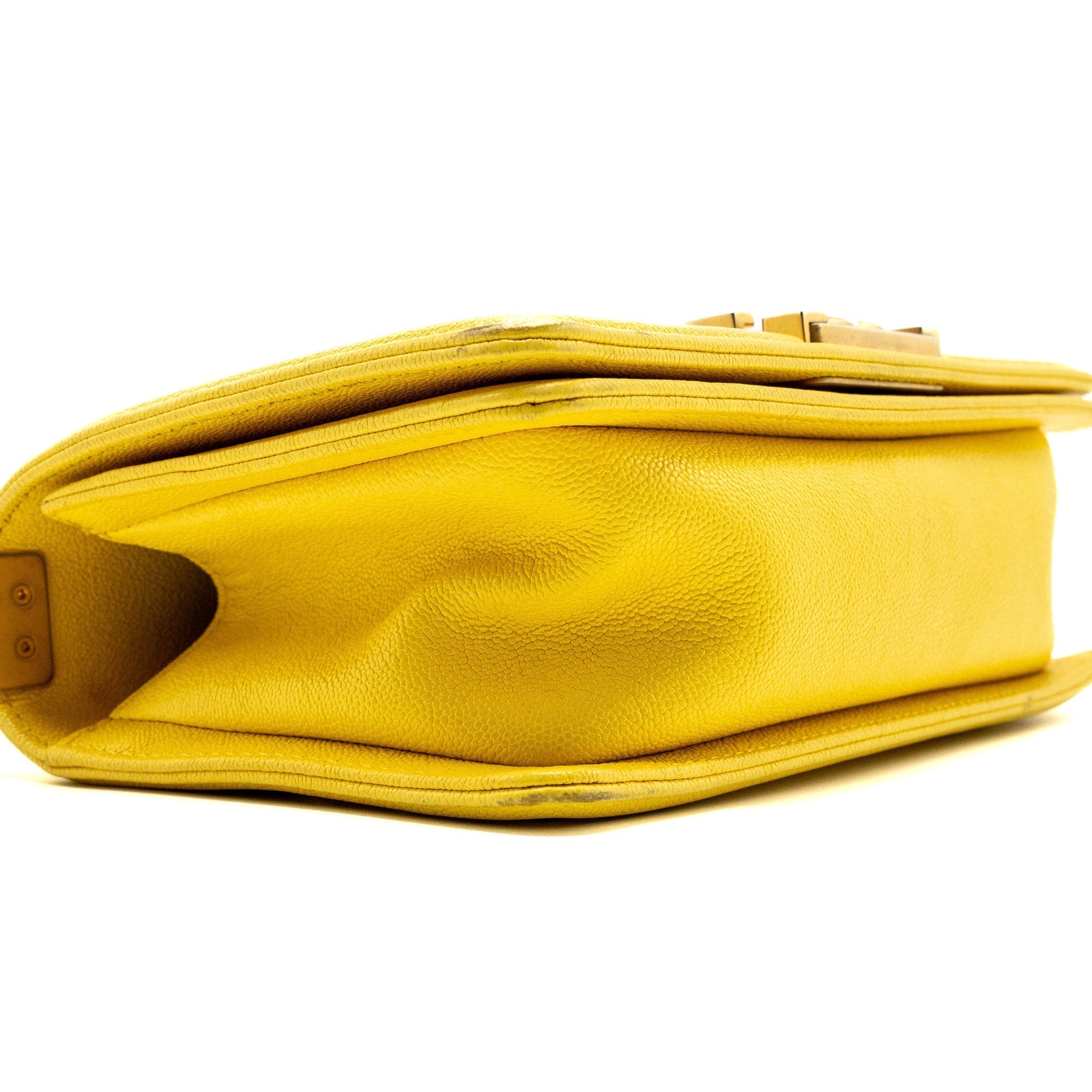 chanel-small-boy-bag-grain-calfskin-yellow-ghw