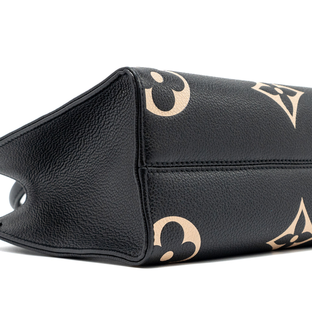 louis-vuitton-onthego-pm-bicolour-monogram-empreinte-leather-black-beige-ghw