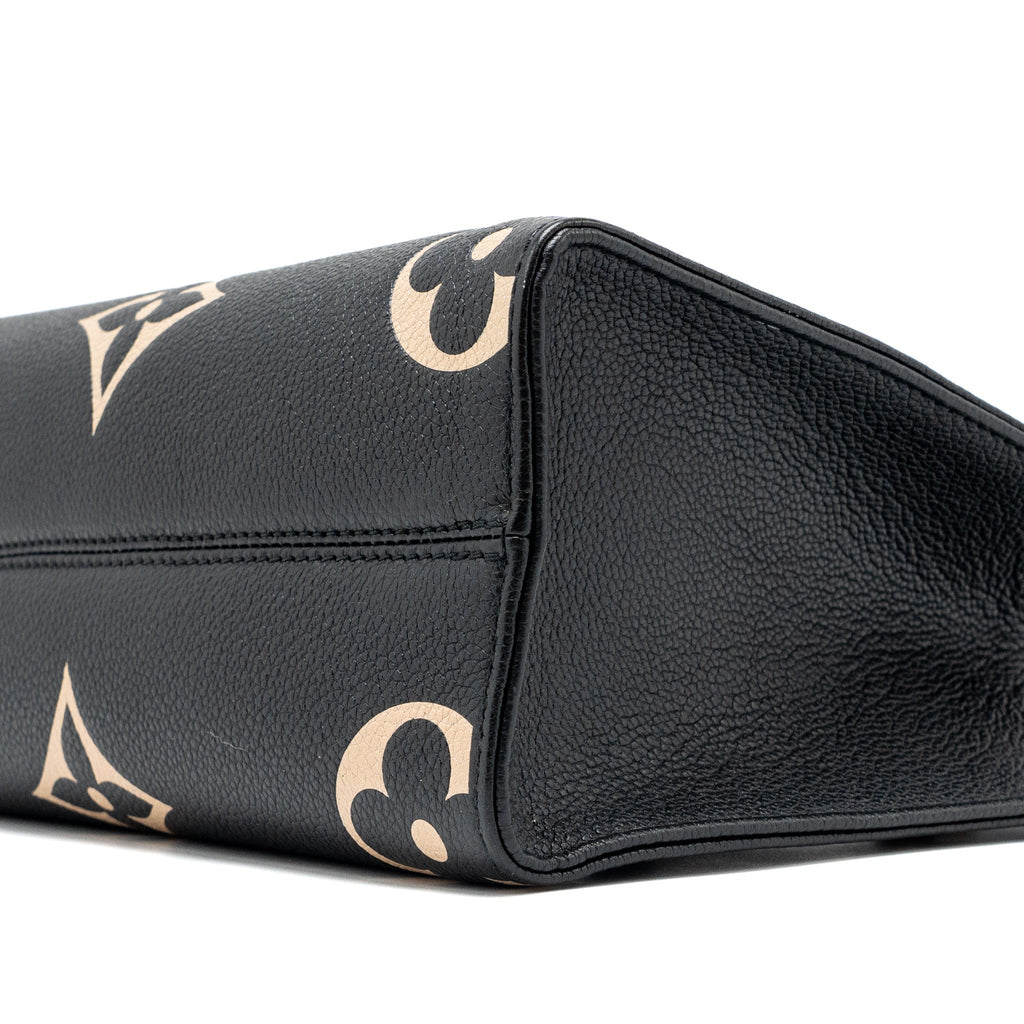 louis-vuitton-onthego-pm-bicolour-monogram-empreinte-leather-black-beige-ghw
