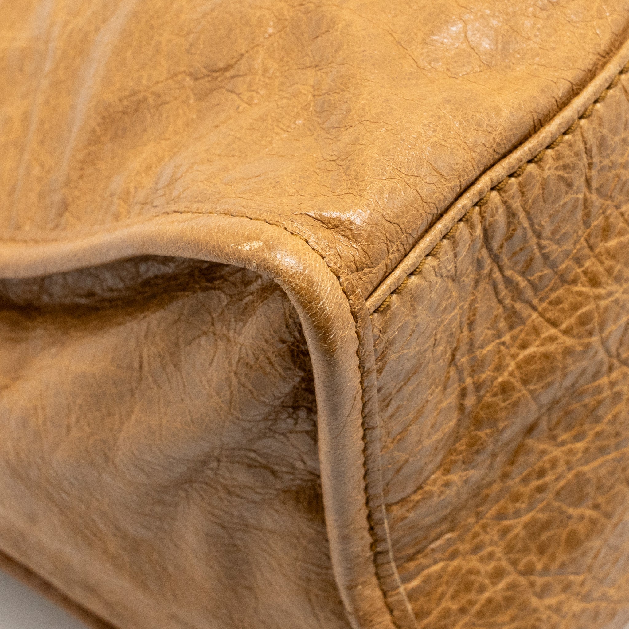 balenciaga-classic-city-bag-aged-calfskin-dark-beige-shw