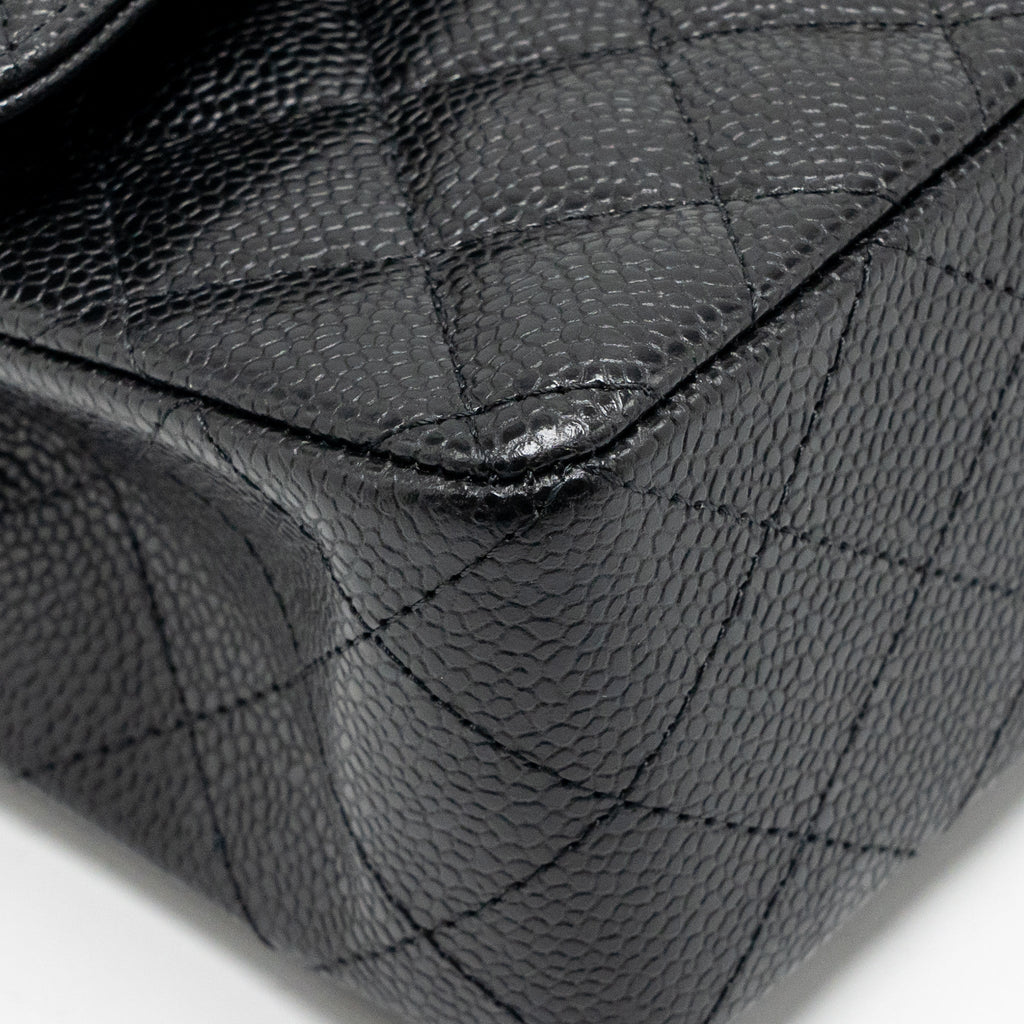 chanel-small-classic-double-flap-bag-caviar-black-ghw-microchip-14