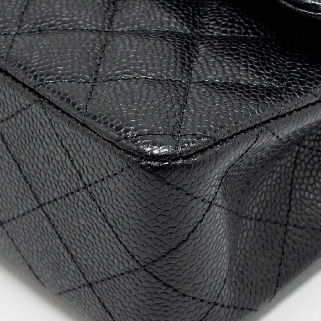 chanel-small-classic-double-flap-bag-caviar-black-ghw-microchip-14