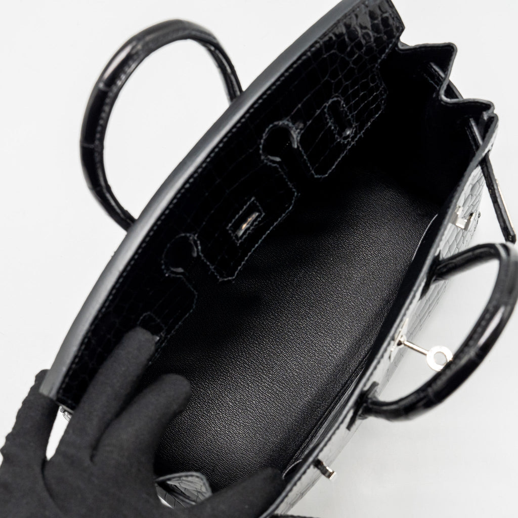 hermes-birkin-25-shiny-crocodile-porosus-black-shw-stamp-z