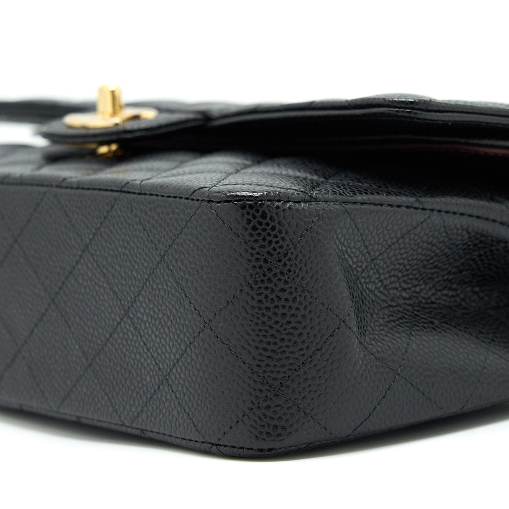 chanel-medium-classic-double-flap-25cm-caviar-black-ghw-microchip