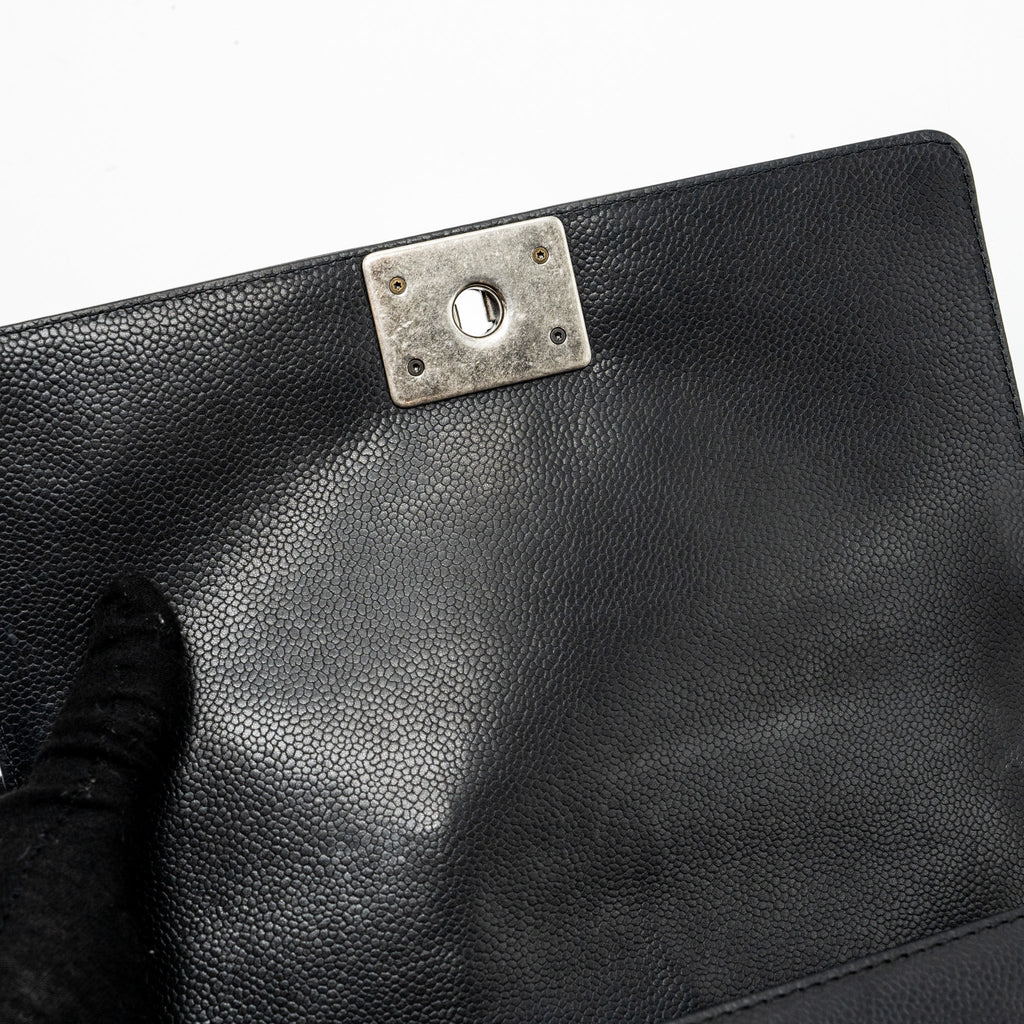 chanel-medium-boy-bag-limited-quilted-caviar-black-ruthenium-hardware