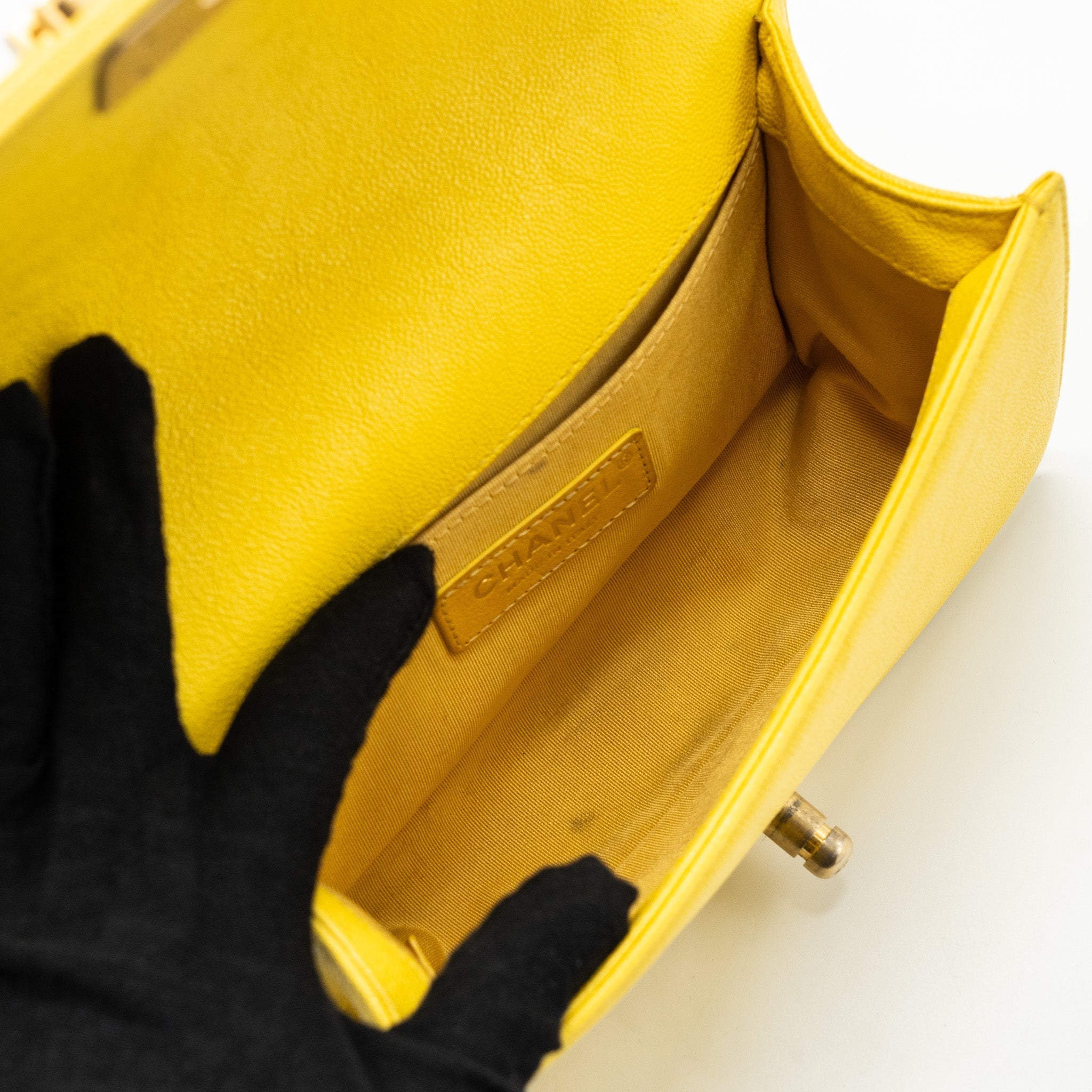 chanel-small-boy-bag-grain-calfskin-yellow-ghw