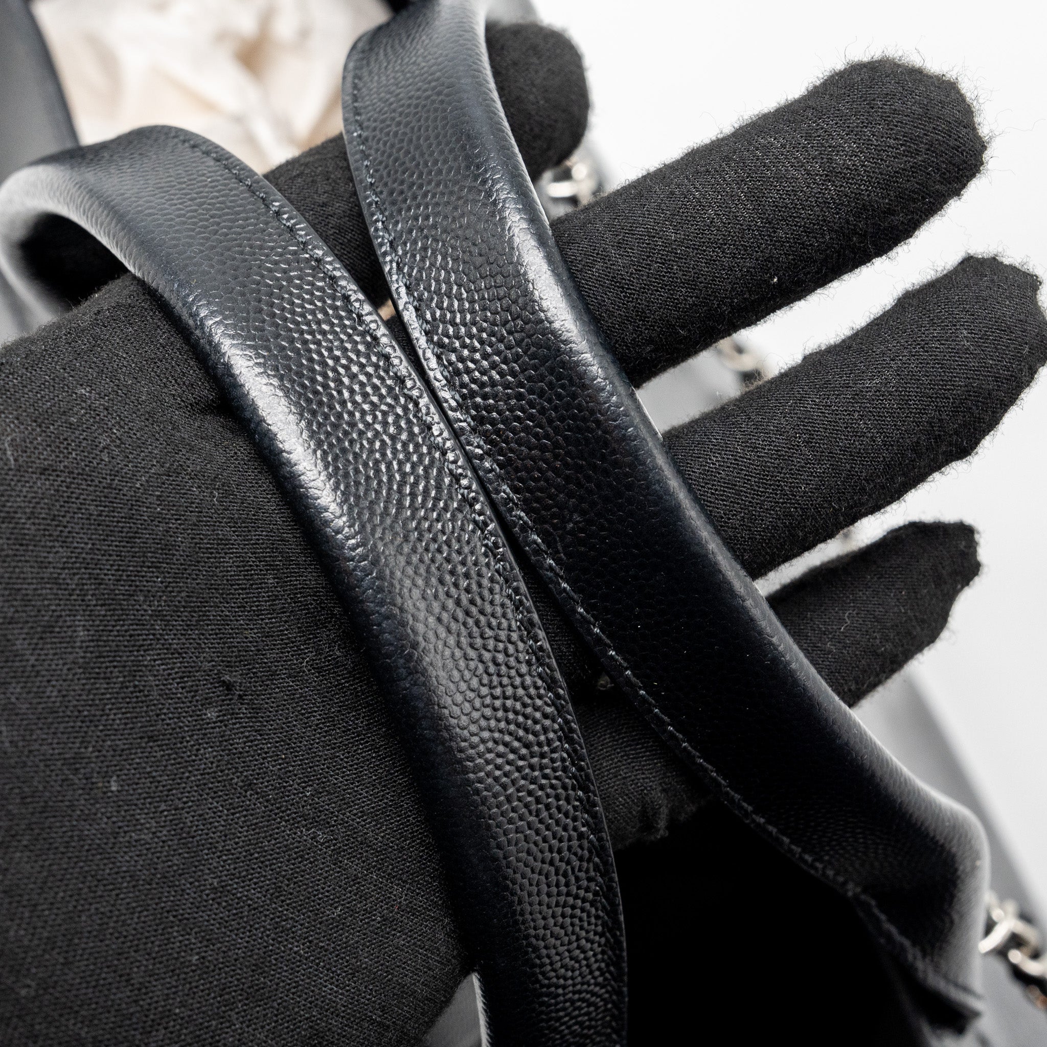 chanel-deauville-studded-tote-bag-caviar-black-shw