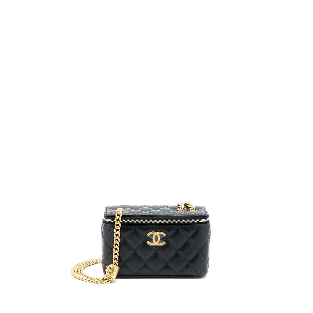 chanel-22k-gold-pillar-adjustable-chain-long-vanity-lambskin-black-ghw-microchip
