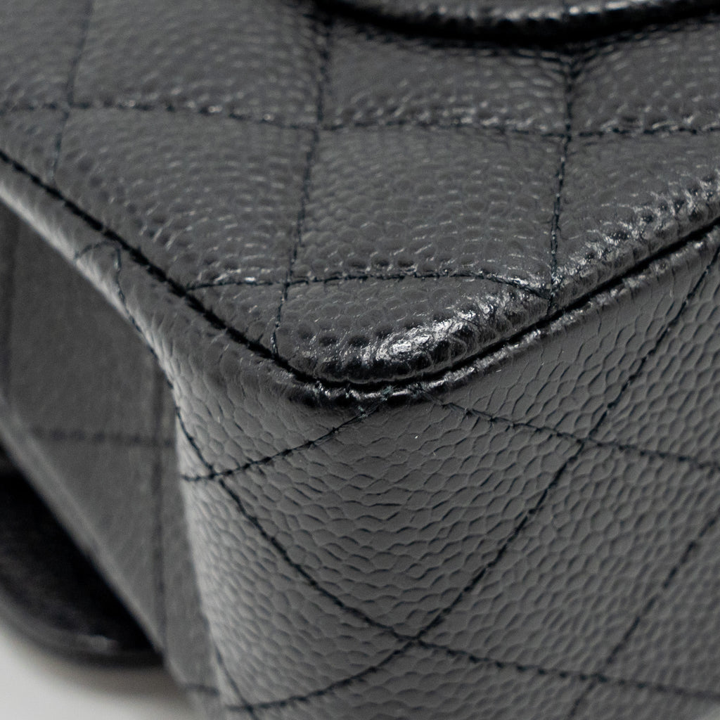 chanel-small-classic-double-flap-bag-caviar-black-ghwmicrochip-copy