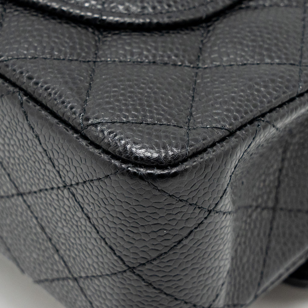 chanel-small-classic-double-flap-bag-caviar-black-ghwmicrochip-copy