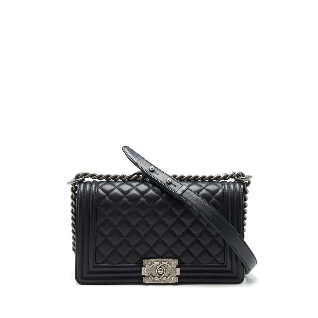 chanel-medium-boy-black-lambskin-ruthenium-hardware