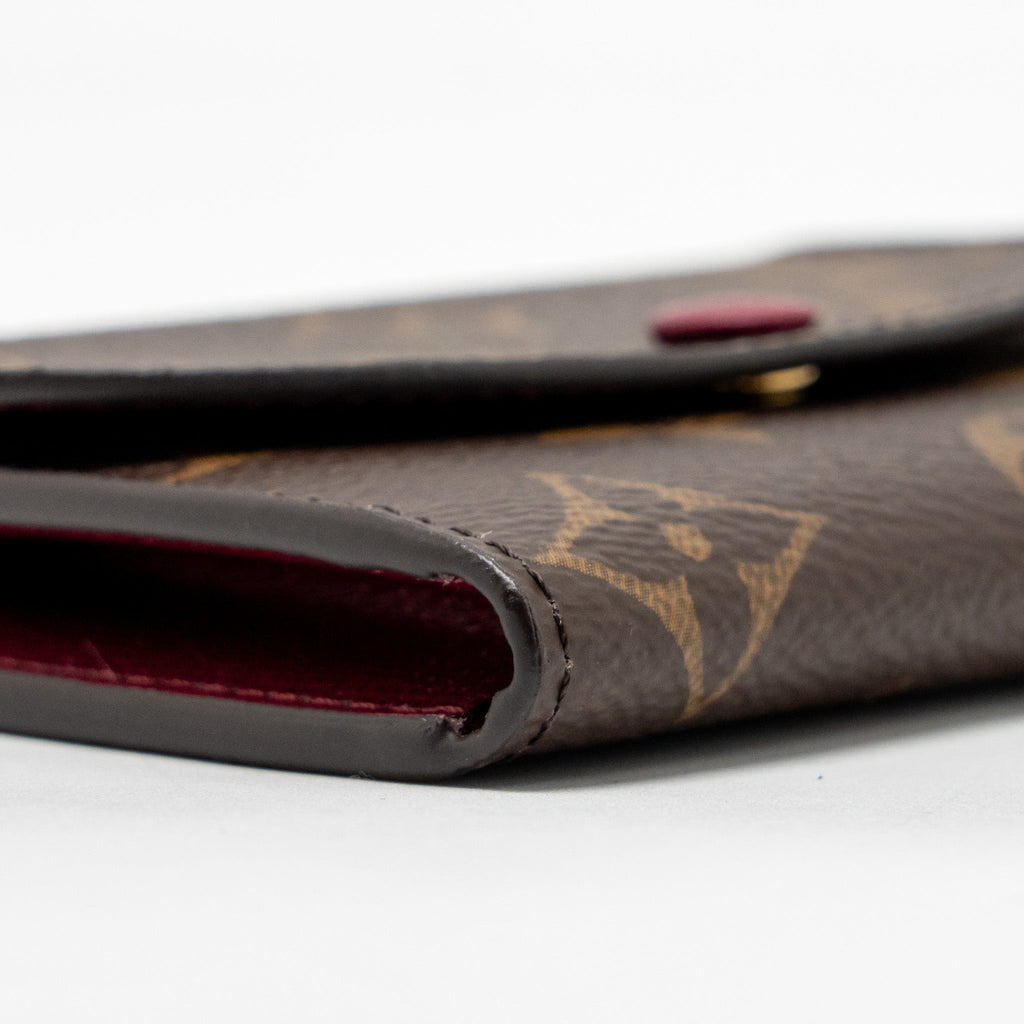 louis-vuitton-rosalie-coin-purse-monogram-canvas-fuchsia-key-pouch-damier-ebene-ghwsell-in-a-set