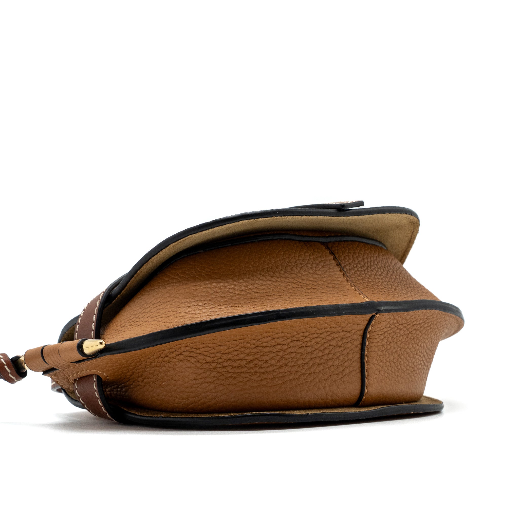 loewe-mini-gate-grained-calfskin-brown-ghw