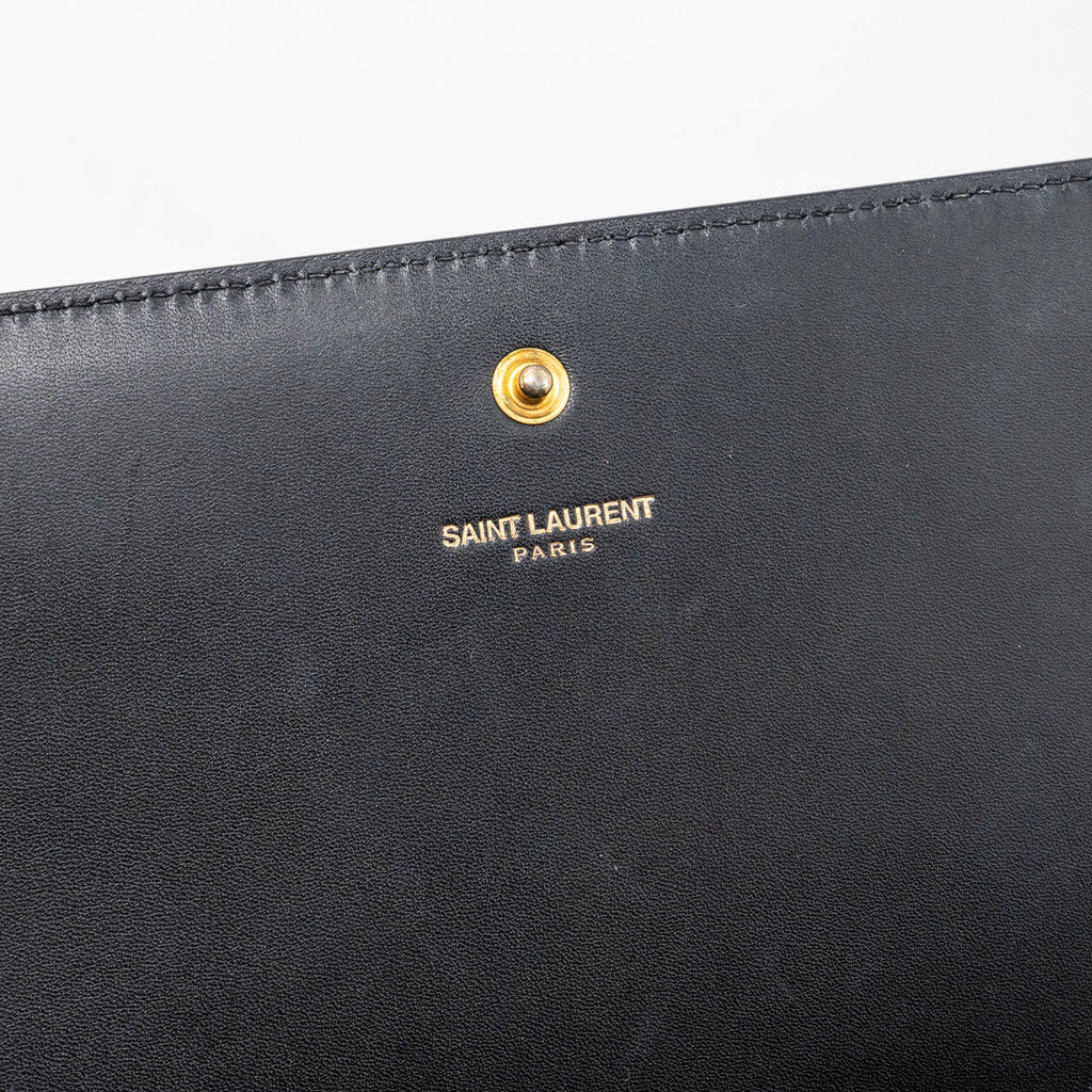 saint-laurent-flap-chain-bag-lambskin-black-ghw