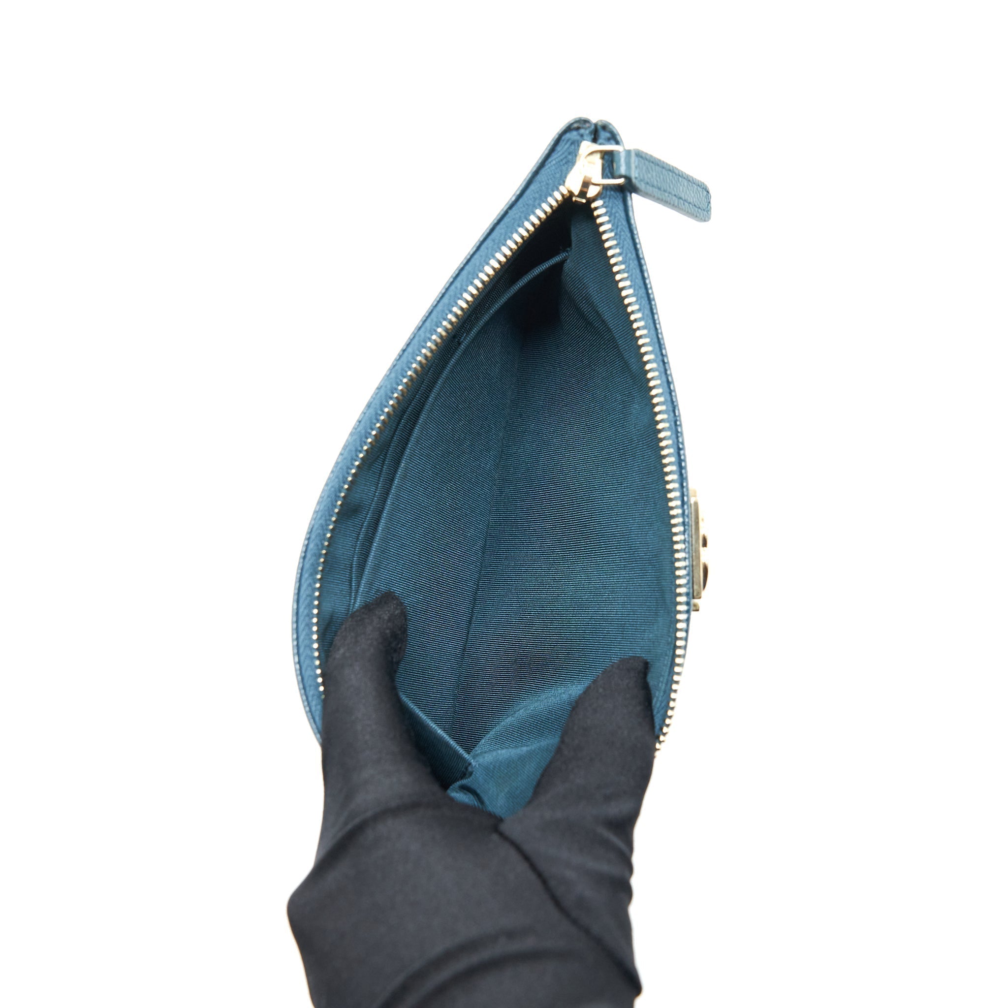 chanel-boy-pouch-caviar-dark-green-lghw