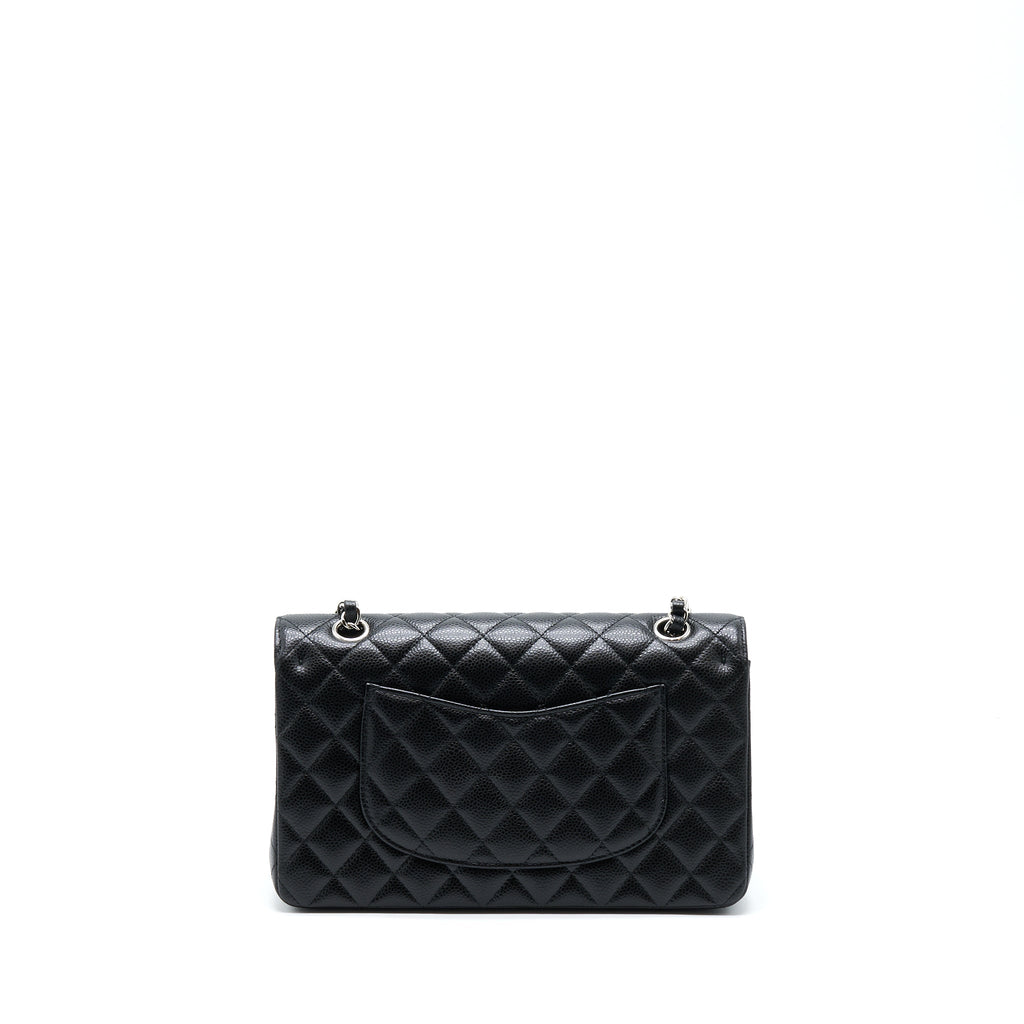 chanel-classic-double-flap-bag-caviar-black-shw