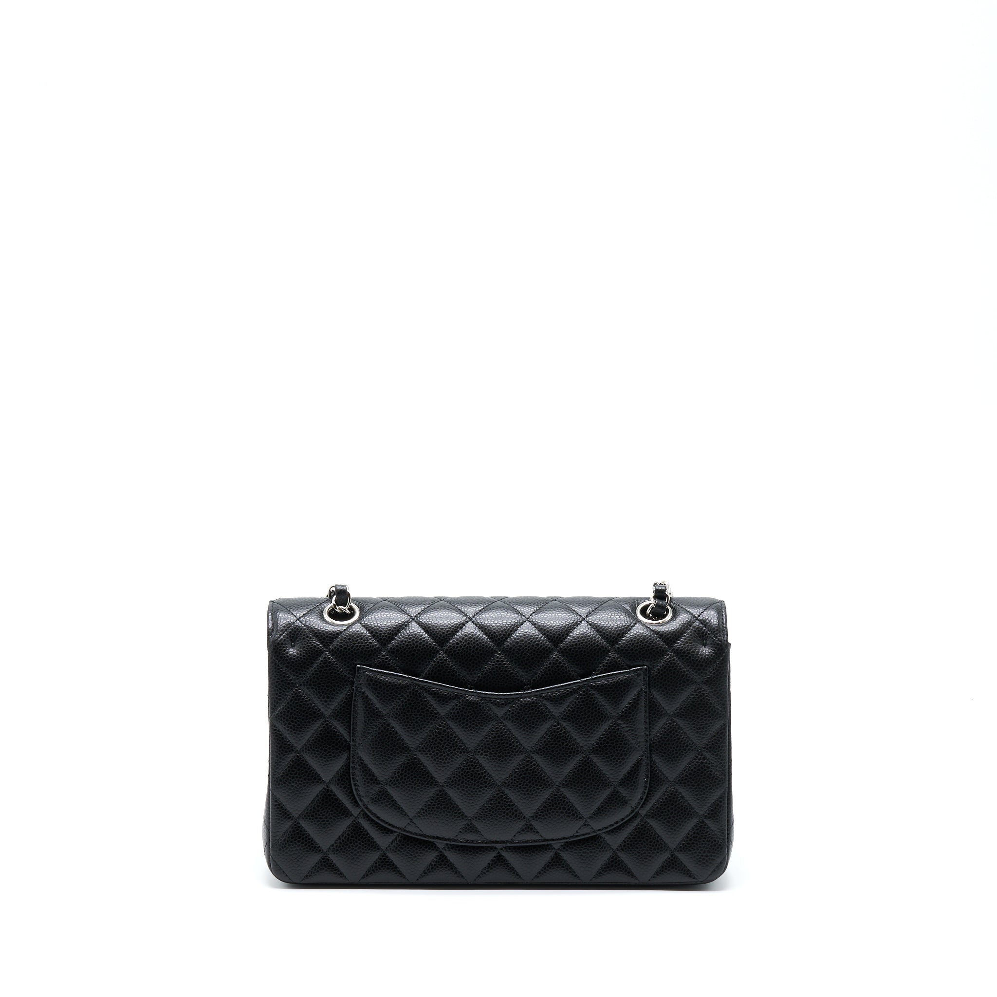chanel-classic-double-flap-bag-caviar-black-shw