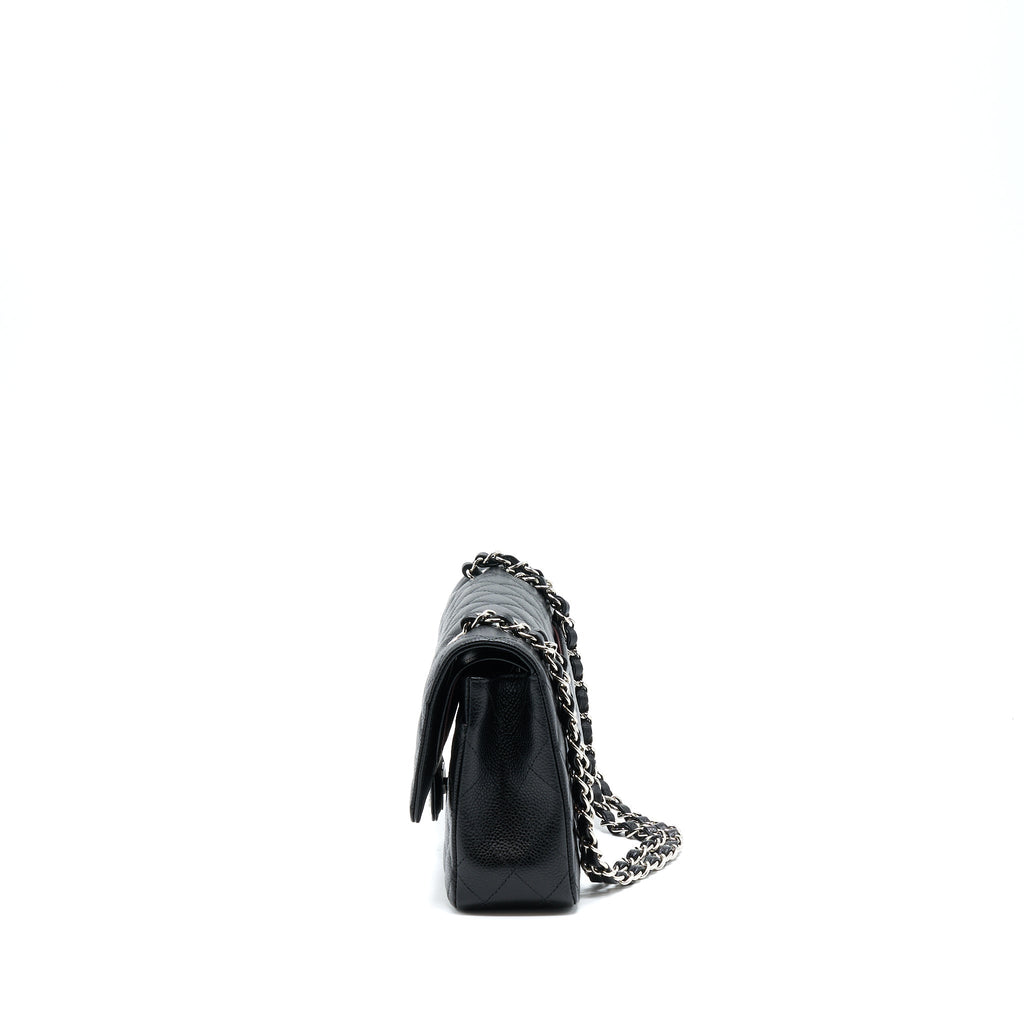 chanel-classic-double-flap-bag-caviar-black-shw