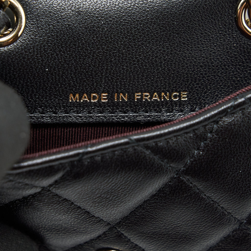 chanel-flap-card-holder-belt-bag-lambskin-chain-black-lghw
