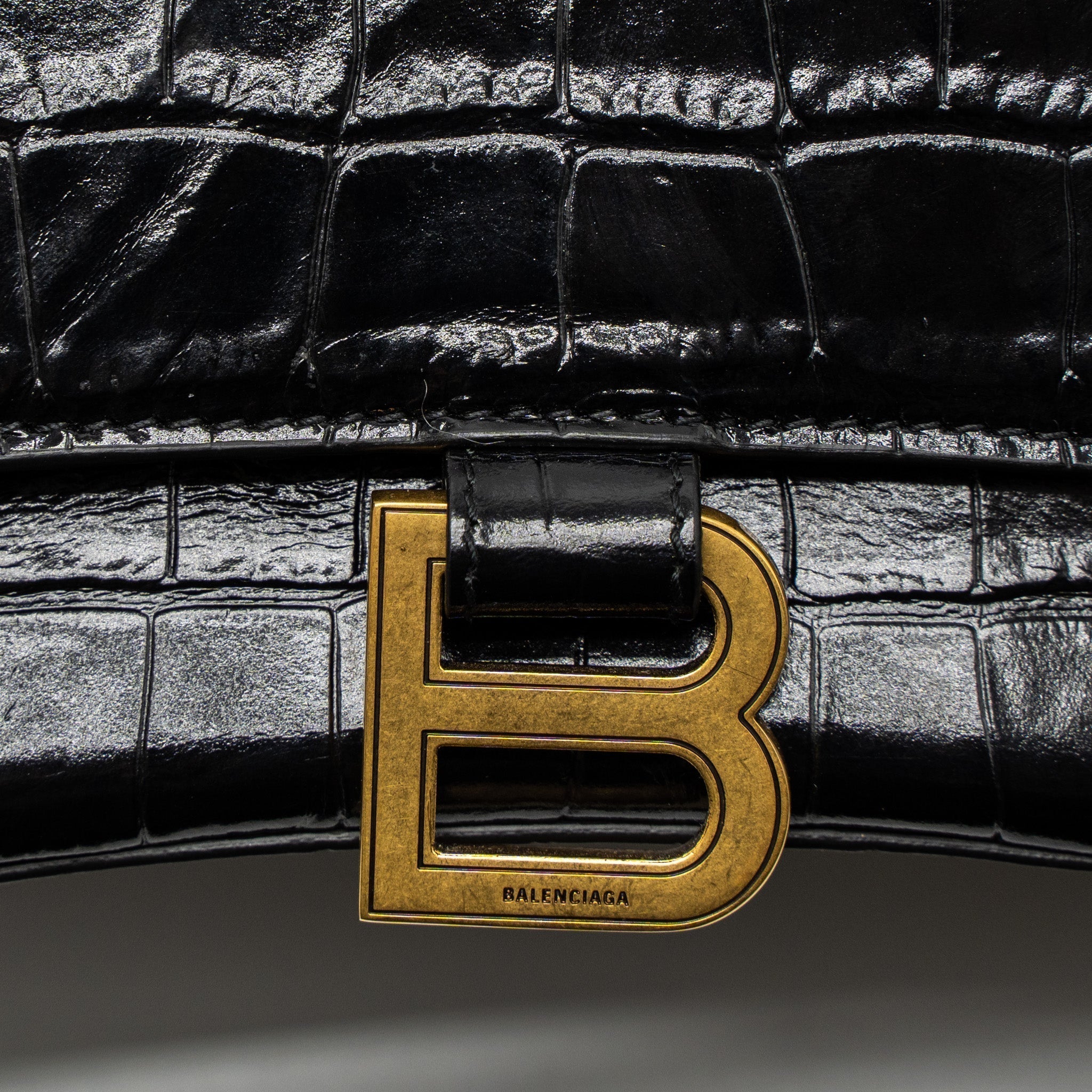 balenciaga-small-hourglass-bag-croc-embossed-leather-black-ghw