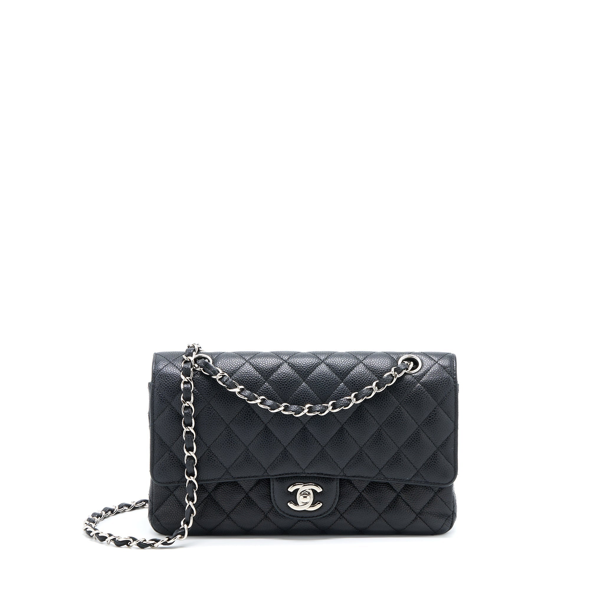 chanel-medium-classic-double-flap-bag-caviar-black-shw