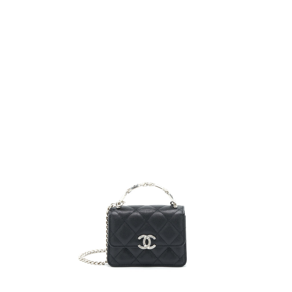 chanel-22s-giant-chain-top-handle-mini-flap-bag-caviar-black-shw