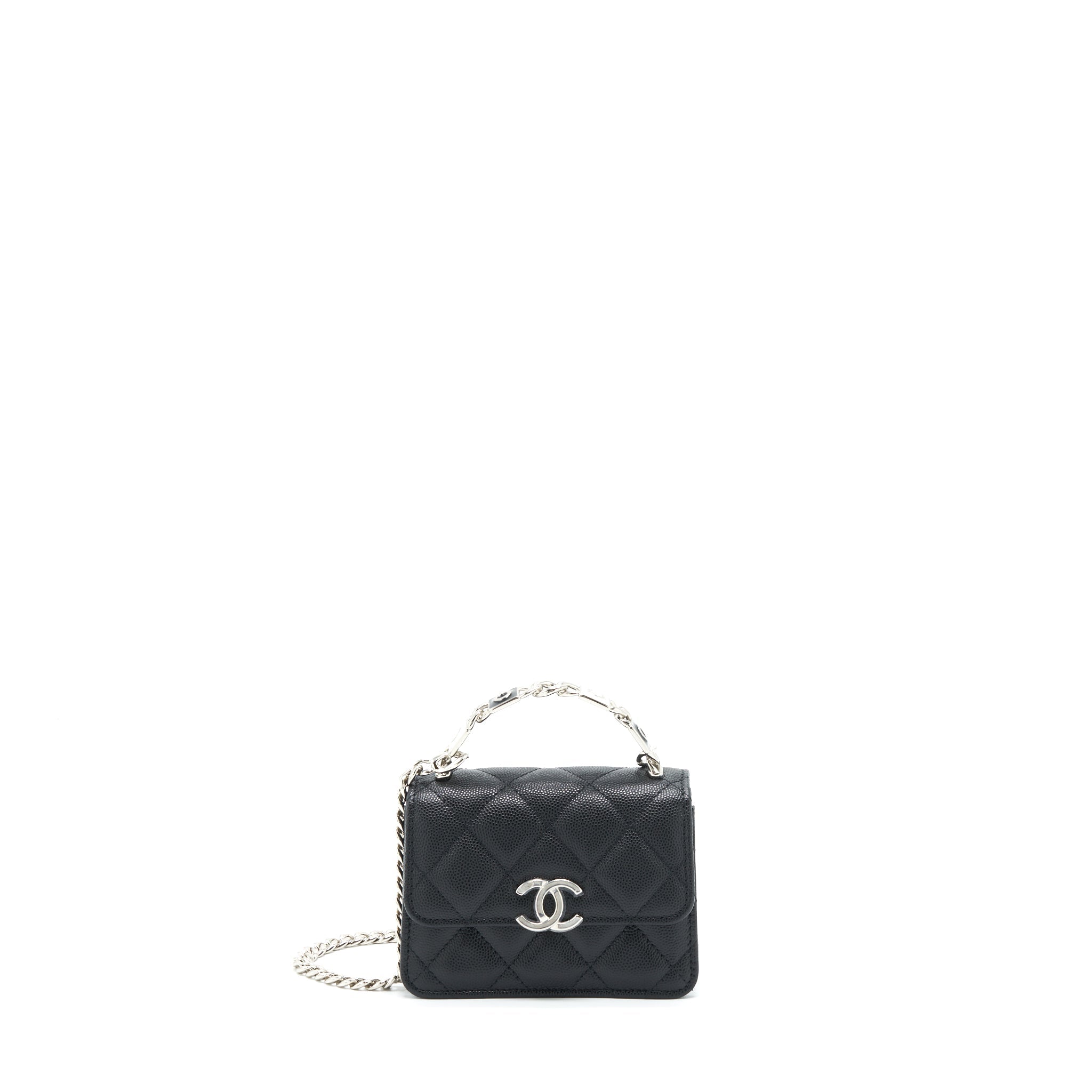 chanel-22s-giant-chain-top-handle-mini-flap-bag-caviar-black-shw