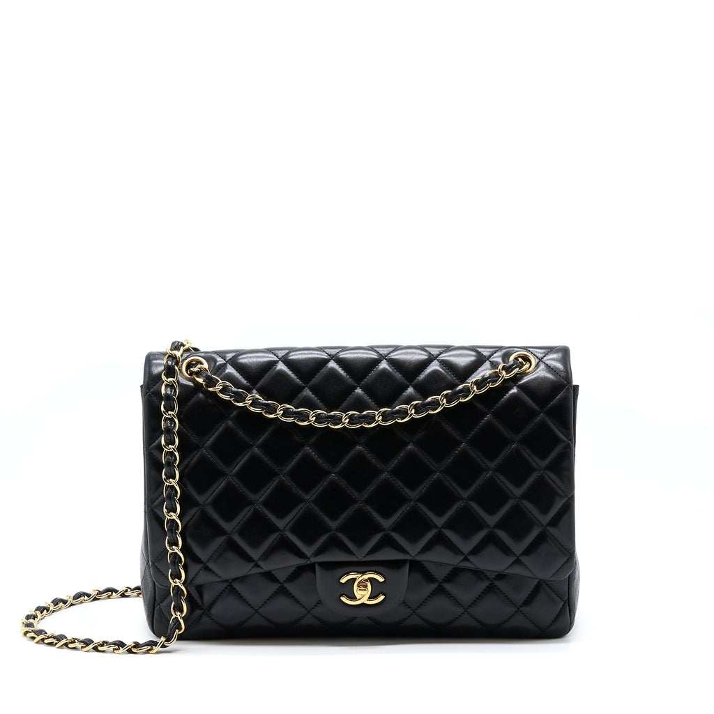 chanel-maxi-classic-flap-bag-lambskin-black-ghw
