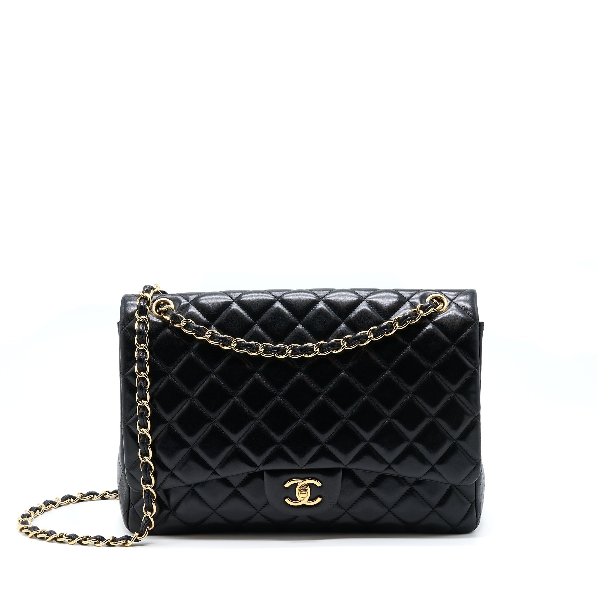 chanel-maxi-classic-flap-bag-lambskin-black-ghw