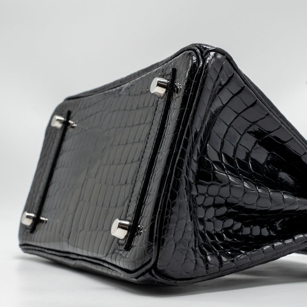 hermes-birkin-25-shiny-crocodile-porosus-black-shw-stamp-z