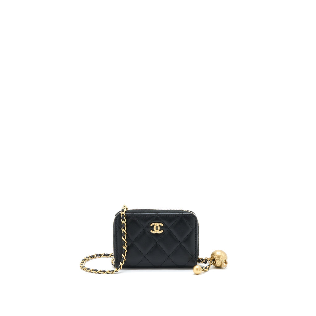 chanel-22c-pearl-crush-card-holder-with-chain-black-ghw