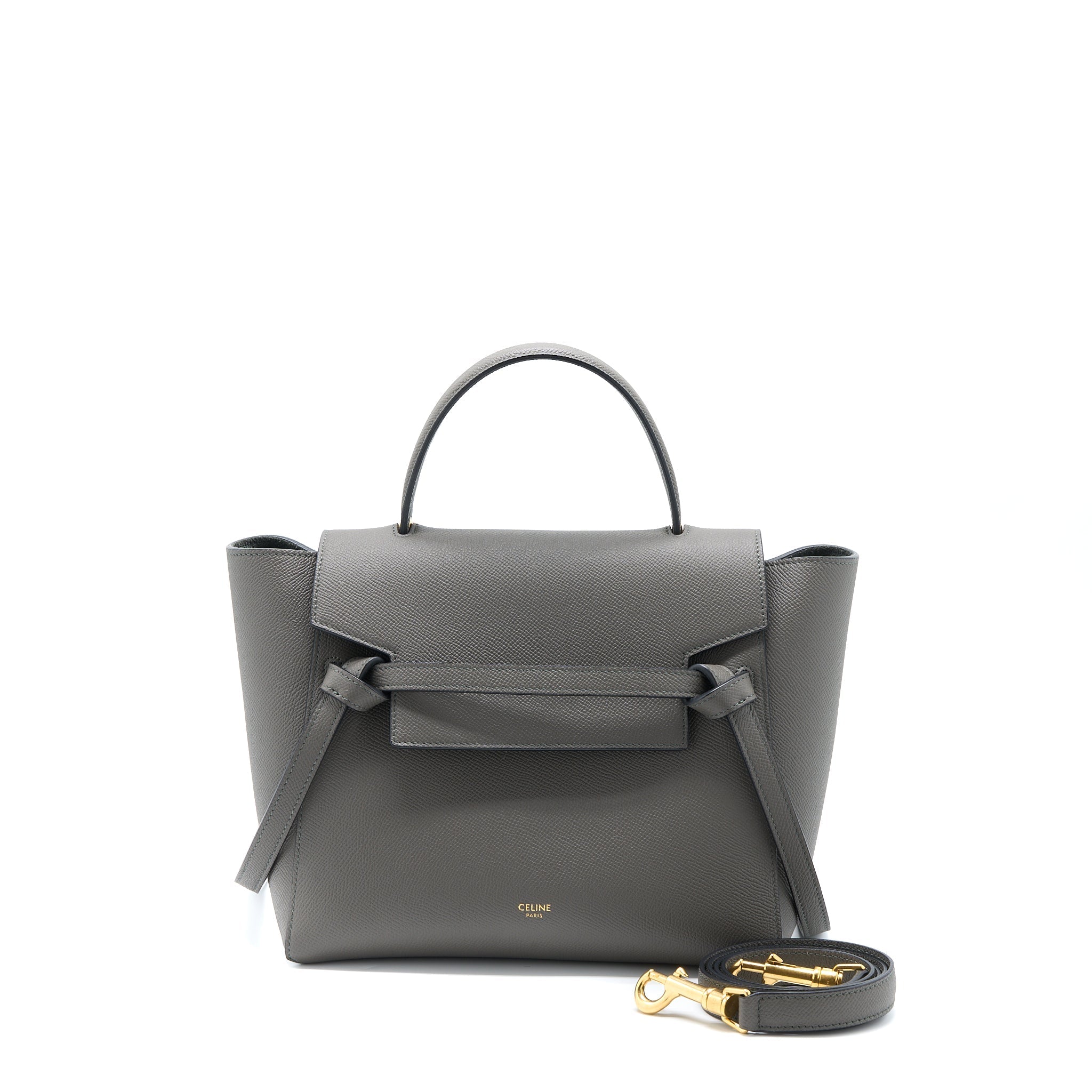 celine-micro-belt-bag-grained-calfskin-grey-ghw-1