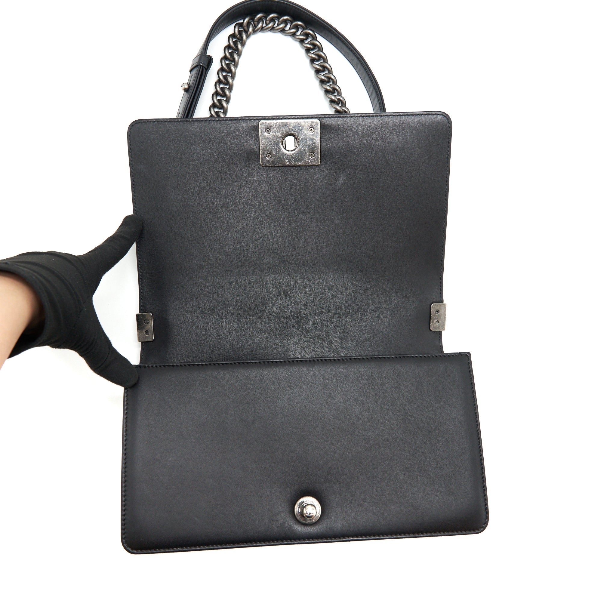 chanel-medium-boy-black-lambskin-ruthenium-hardware