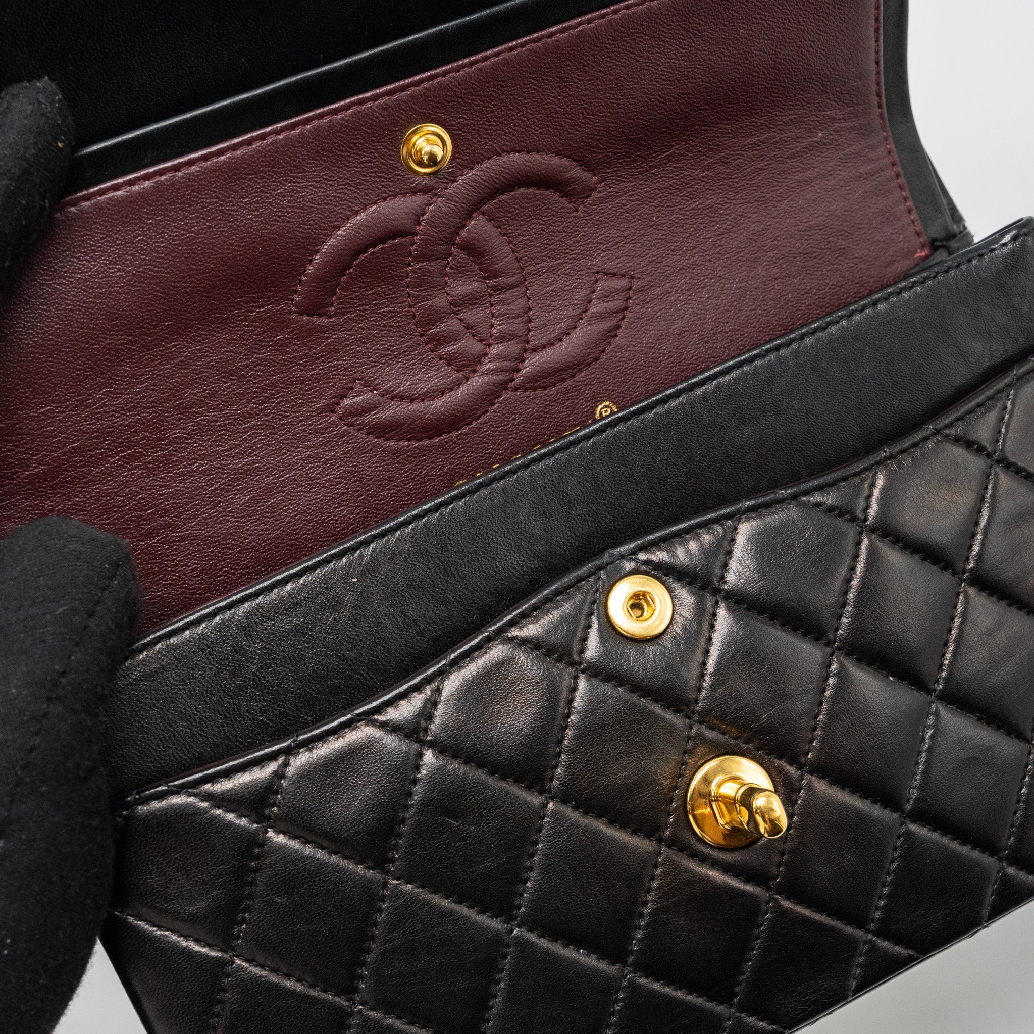 chanel-vintage-small-classic-double-flap-bag-lambskin-black-ghw-1
