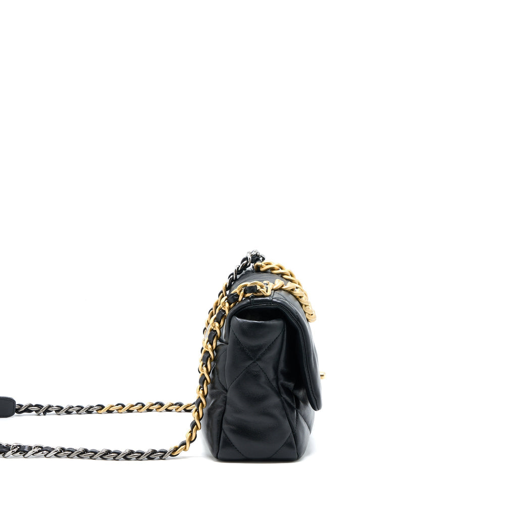 chanel-small-19-bag-lambskin-black-multicolour-hardware
