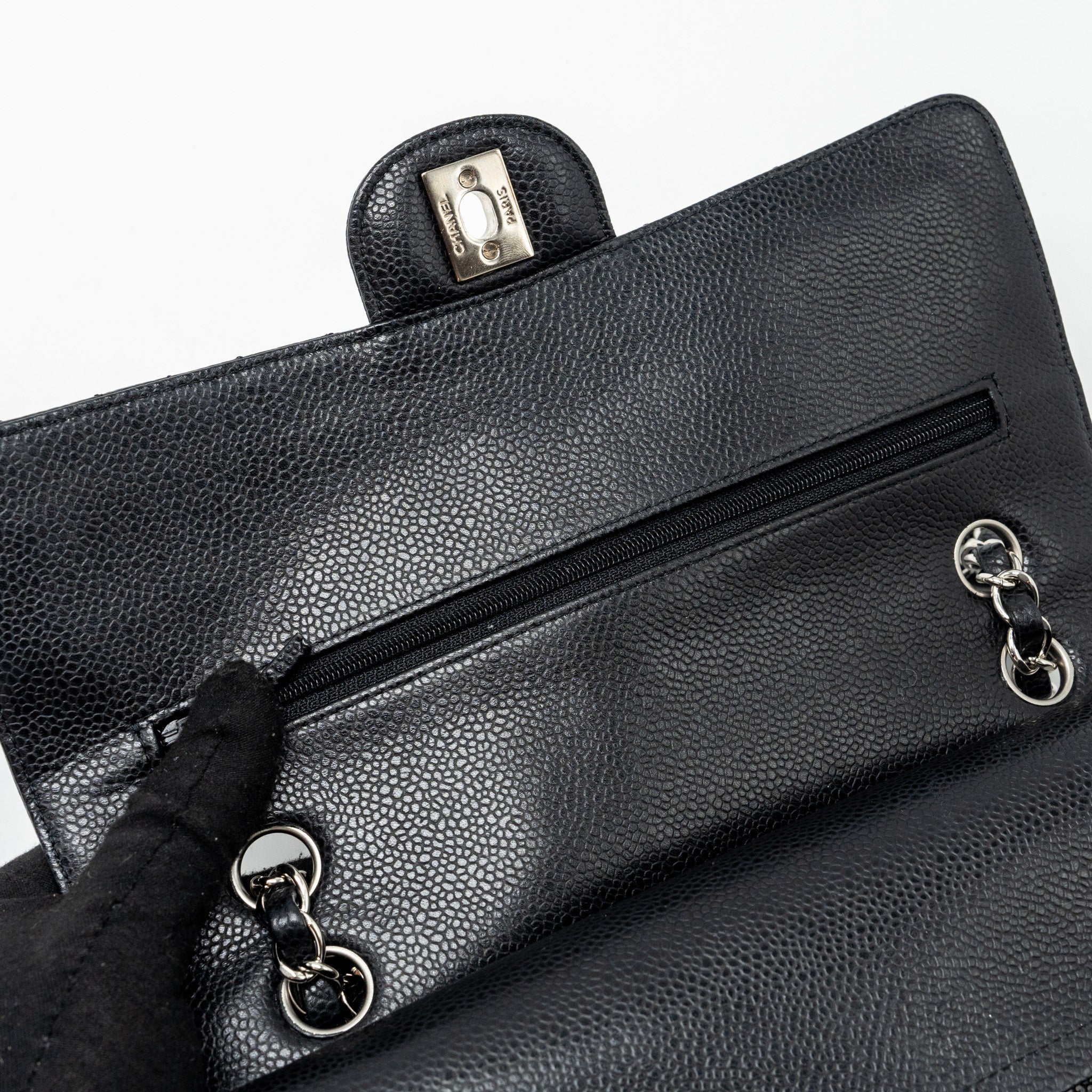 chanel-medium-classic-double-flap-bag-caviar-black-shw-5