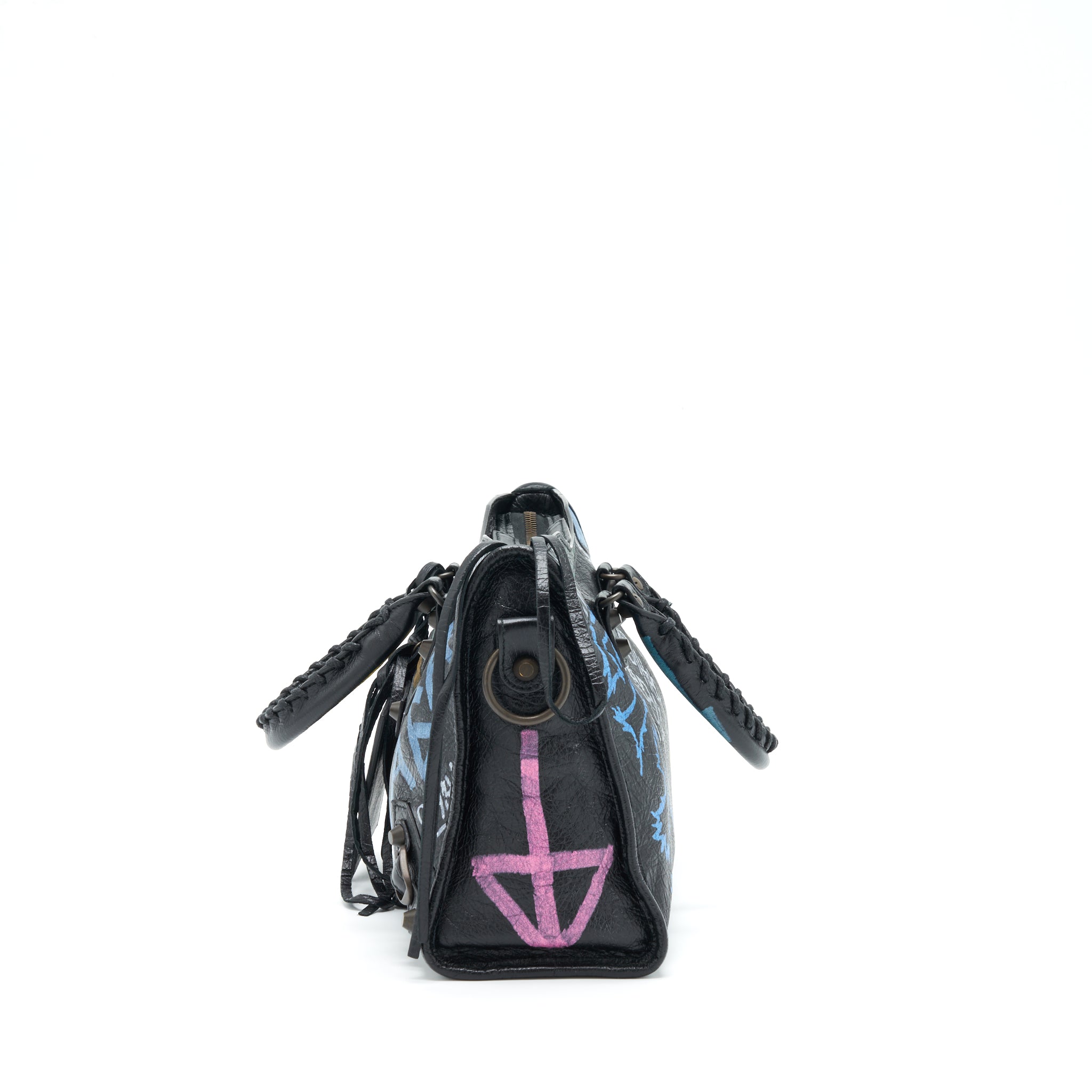 balenciaga-city-bag-black-with-multicolour-graffiti-ruthenium-hardware