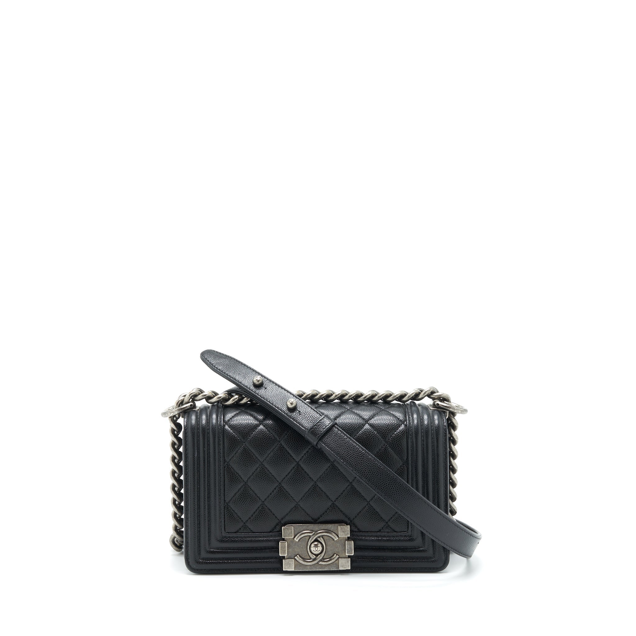 chanel-small-boy-bag-caviar-black-ruthenium-sliver-hardware