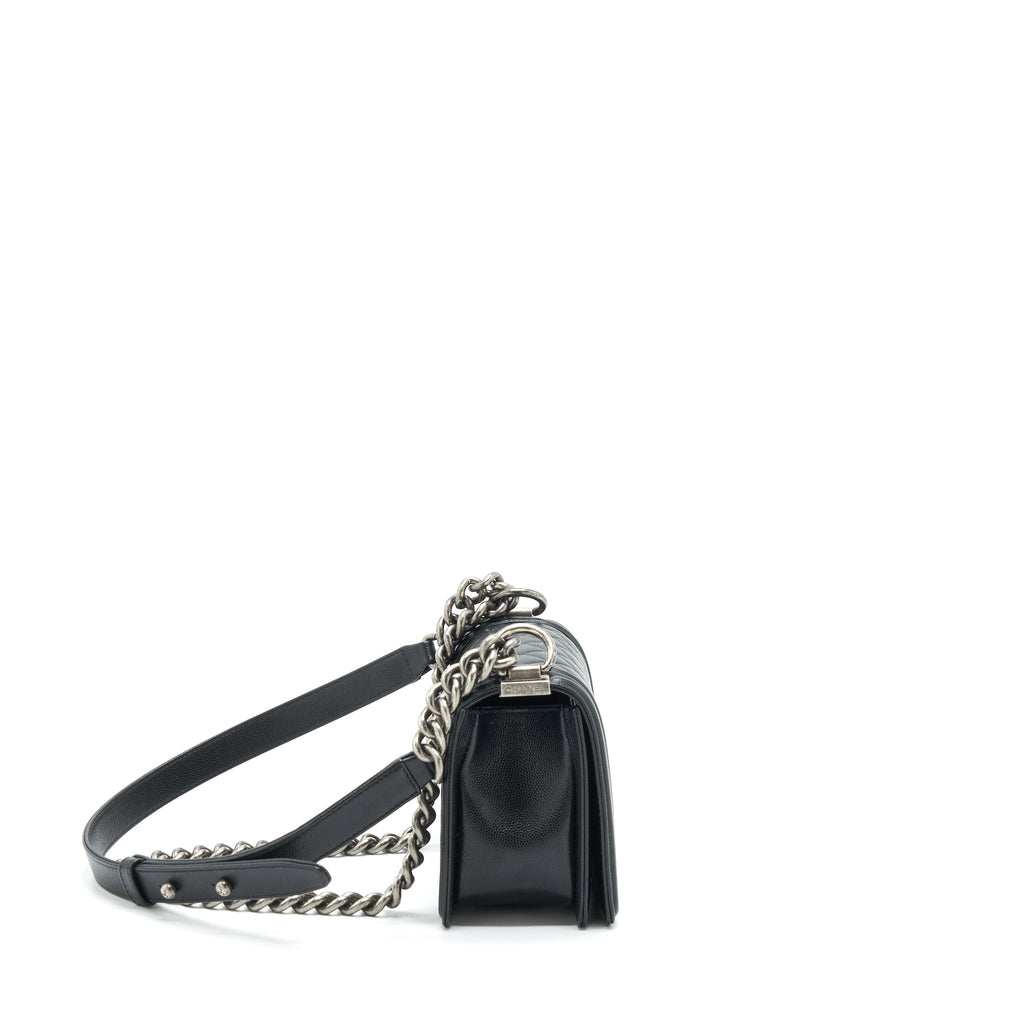 chanel-small-boy-bag-caviar-black-ruthenium-sliver-hardware