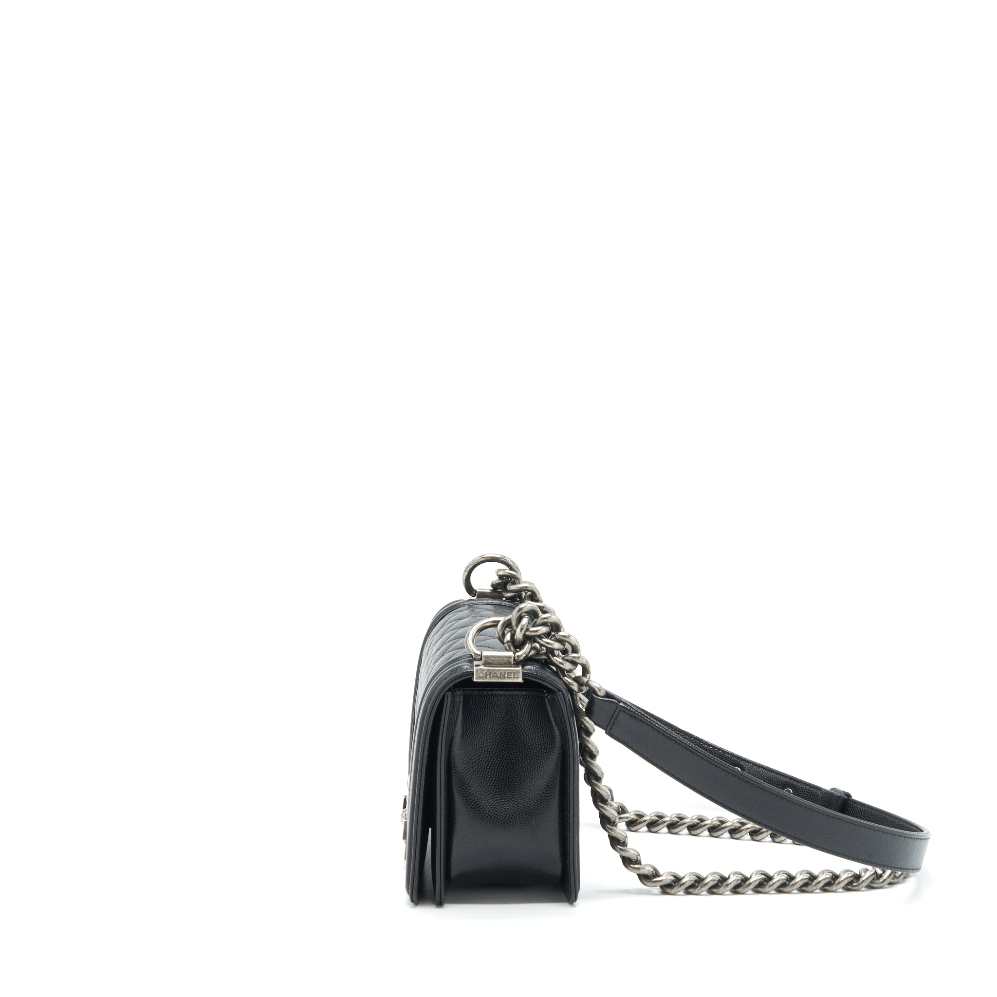 chanel-small-boy-bag-caviar-black-ruthenium-sliver-hardware