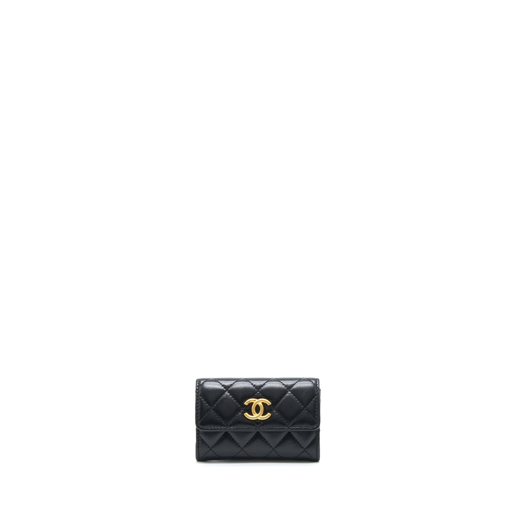 chanel-quilted-mini-flap-card-holder-lambskin-black-ghw