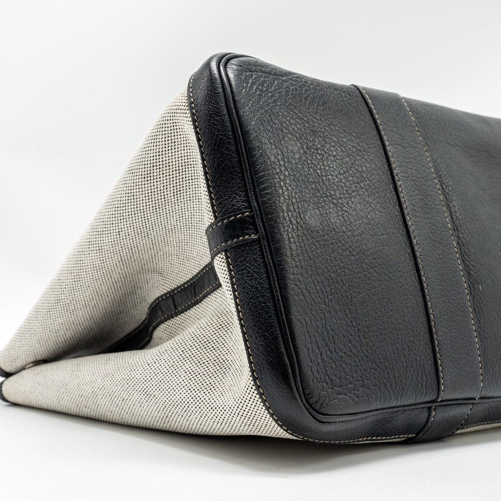hermes-vintage-garden-party-36-canvas-negonda-black-ecru