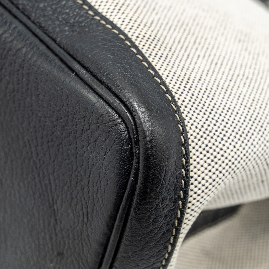 hermes-vintage-garden-party-36-canvas-negonda-black-ecru