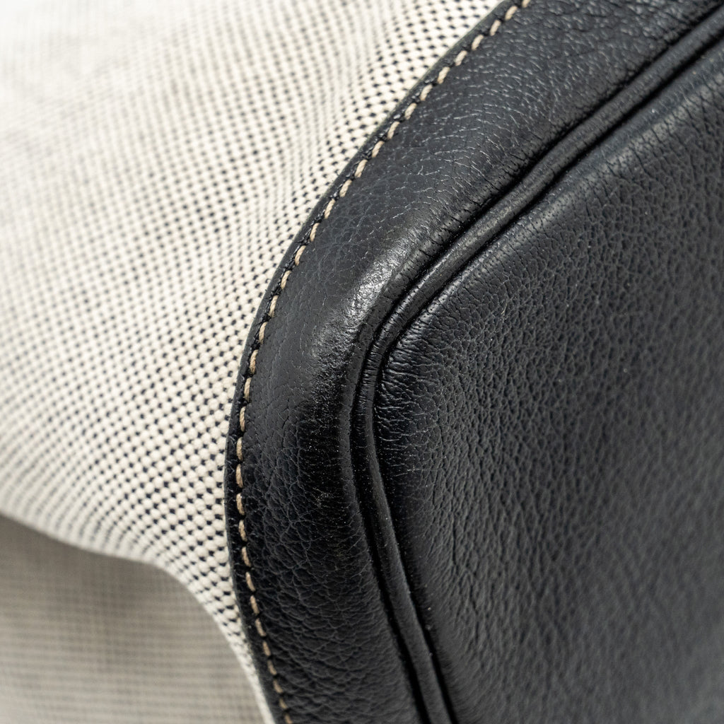 hermes-vintage-garden-party-36-canvas-negonda-black-ecru