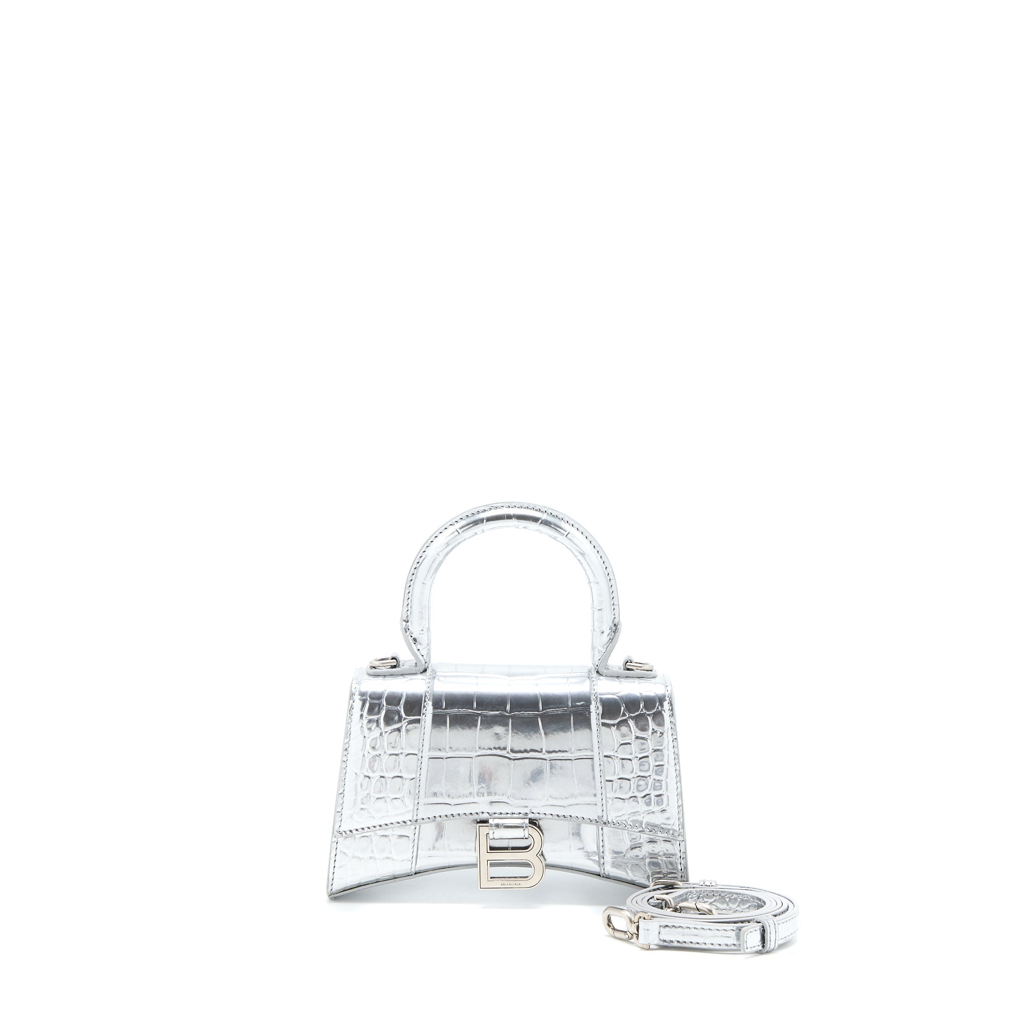 balenciaga-hourglass-xs-embossed-calfskin-silver-shw