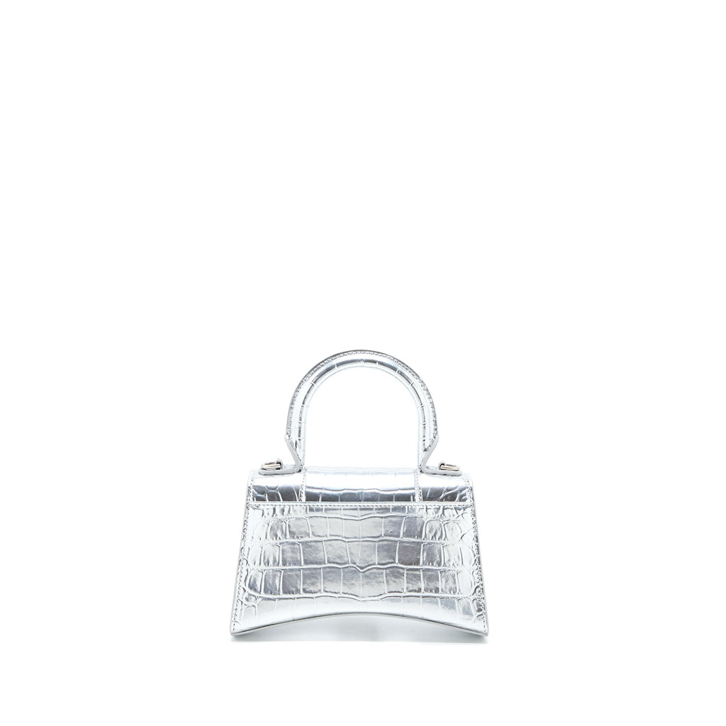 balenciaga-hourglass-xs-embossed-calfskin-silver-shw