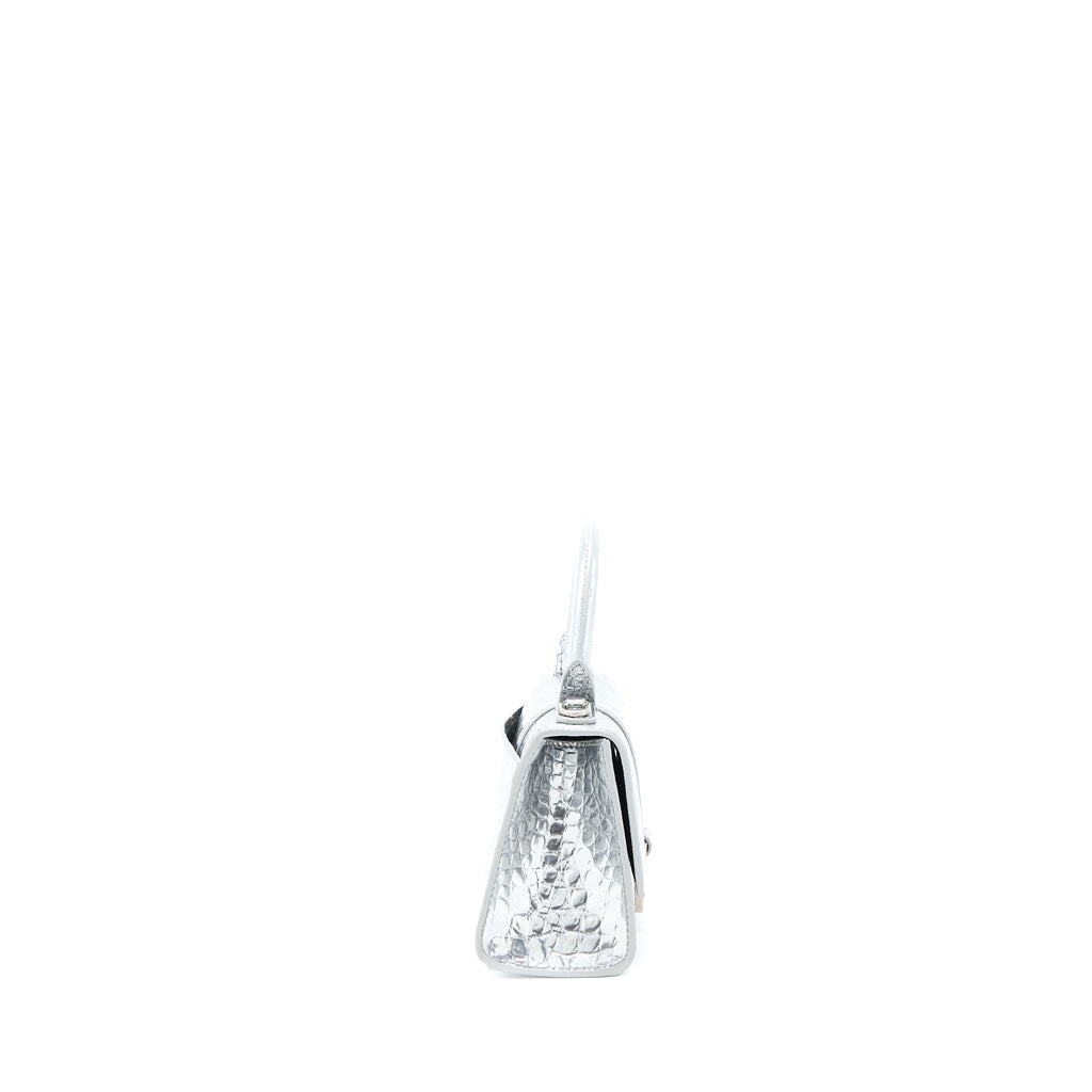 balenciaga-hourglass-xs-embossed-calfskin-silver-shw