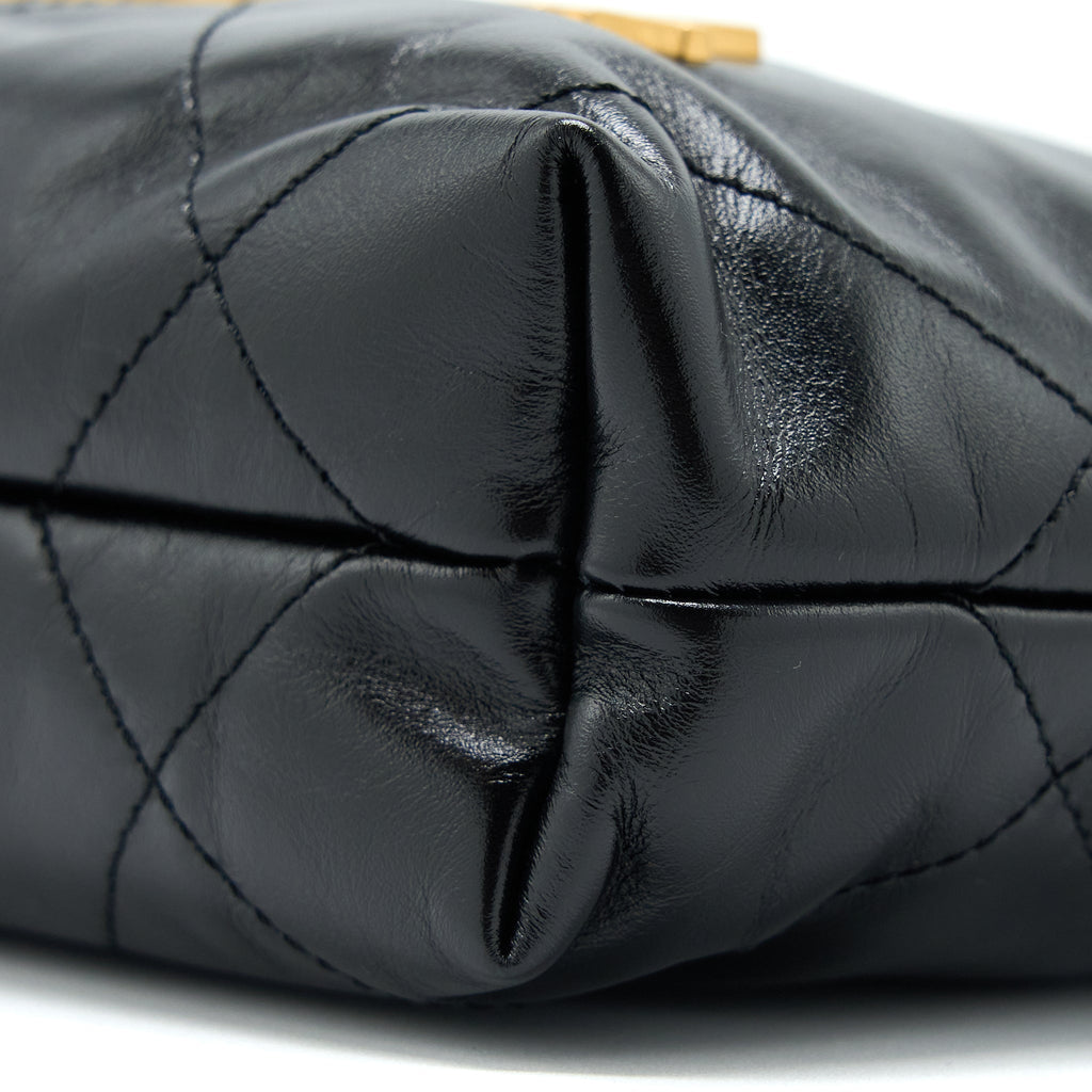 chanel-mini-22-bag-shiny-calfskin-black-brushed-ghw-microchip